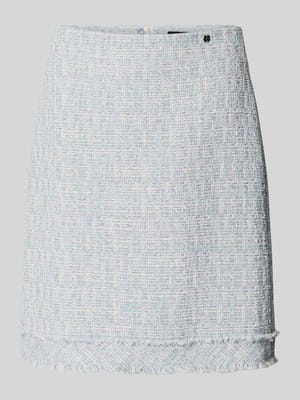 Straight Fit Minirock in Bouclé-Optik Shop The Look MANNEQUINE