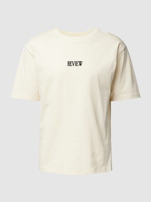 Oversized T-shirt met labelprint Shop The Look MANNEQUINE