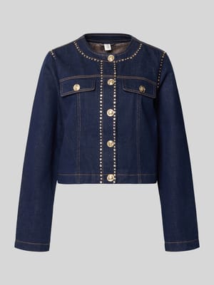 Jacke aus reiner Baumwolle in Denim-Optik Modell 'Kate' Shop The Look MANNEQUINE