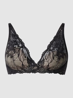 Bralette aus floraler Spitze - wattiert Shop The Look MANNEQUINE