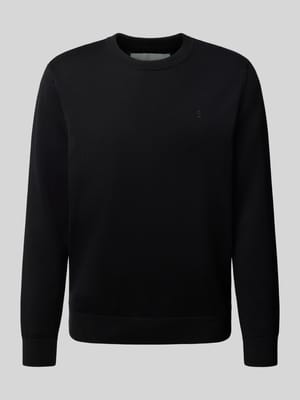 Regular Fit Strickpullover aus reiner Baumwolle Modell 'LOUKAA' Shop The Look MANNEQUINE