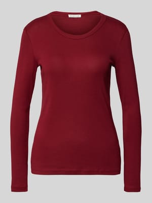 Regular Fit Langarmshirt aus Baumwoll-Mix mit Rundhalsausschnitt Shop The Look MANNEQUINE