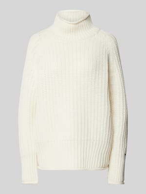 Gebreide pullover met opstaande kraag Shop The Look MANNEQUINE