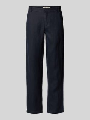 Regular Fit Leinenhose mit Eingrifftaschen Modell 'Pandrup' Shop The Look MANNEQUINE