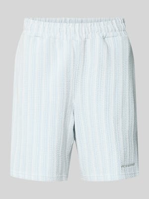 Szorty o kroju straight fit z fakturowanym wzorem model 'Forno' Shop The Look MANNEQUINE