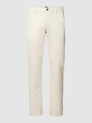 Slim Fit Chino mit Label-Detail Modell 'Schino' Shop The Look MANNEQUINE