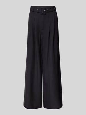 Wide leg bandplooibroek met riem, model 'Vitta' Shop The Look MANNEQUINE