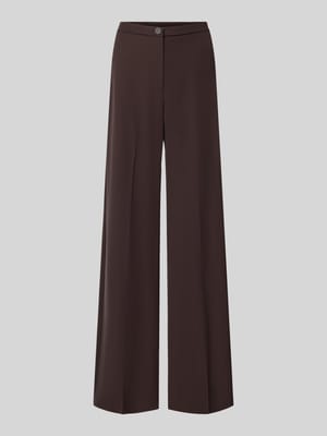 wide leg stoffen broek met knoopsluiting Shop The Look MANNEQUINE