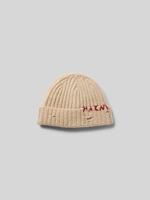 Beanie mit Label-Stitching Shop The Look MANNEQUINE