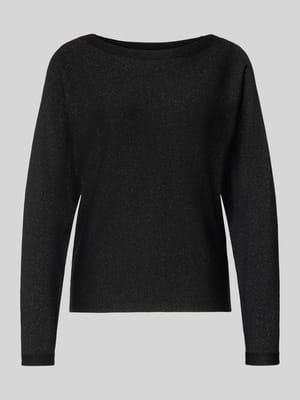 Gebreide pullover van viscosemix met boothals Shop The Look MANNEQUINE