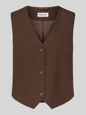 Regular Fit Anzugweste mit Viskose-Anteil Modell 'BOSELLA' Shop The Look MANNEQUINE