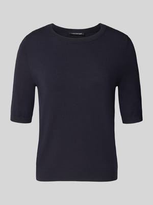 Strickshirt aus Viskose-Mix mit Rundhalsausschnitt Shop The Look MANNEQUINE