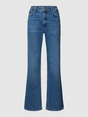 Straight fit jeans met labelpatch, model 'LOVE' Shop The Look MANNEQUINE