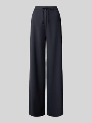 Wide leg stoffen broek van zuivere scheerwol model 'MSTCRISMA' Shop The Look MANNEQUINE