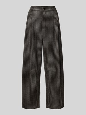 Wide Leg stoffen broek van viscosemix Shop The Look MANNEQUINE