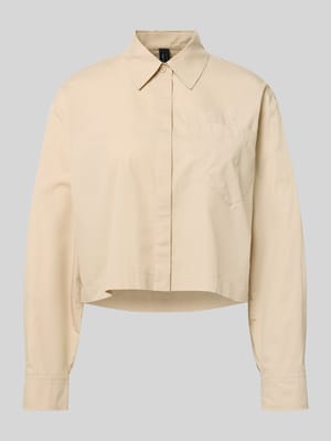 Boxy fit blouse met borstzakken Shop The Look MANNEQUINE