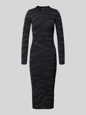 Gebreide jurk met opstaande kraag Shop The Look MANNEQUINE