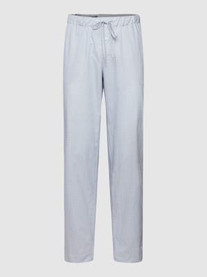 Pyjamabroek met ruitmotief, model 'LONG PANT' Shop The Look MANNEQUINE