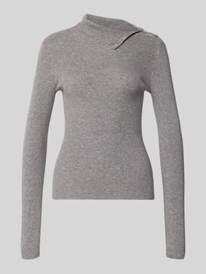 Sweter z dzianiny z mieszanka wiskozy Shop The Look MANNEQUINE