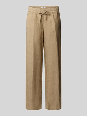 Regular Fit Weite Hose aus reinem Leinen Modell 'FARINA' Shop The Look MANNEQUINE