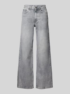 Wide Fit High Rise Jeans aus hochwertigem Baumwoll-Mix Modell 'JUICY' Shop The Look MANNEQUINE