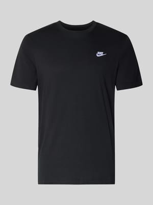 T-Shirt mit Label-Stitching Shop The Look MANNEQUINE