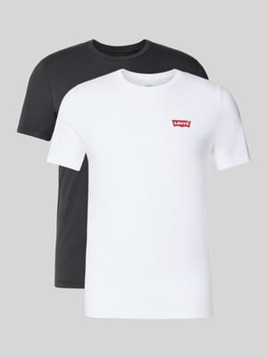 T-shirt z nadrukiem z logo w zestawie 2 szt. Shop The Look MANNEQUINE