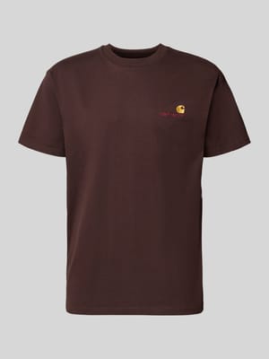 T-shirt met labelstitching Shop The Look MANNEQUINE