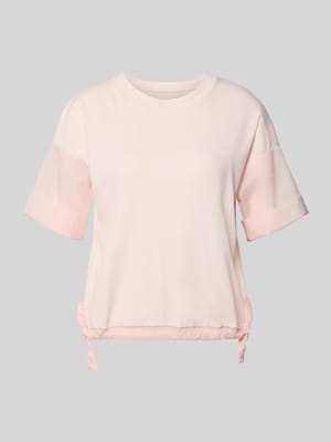 T-shirt met ronde hals en tunnelkoord Shop The Look MANNEQUINE