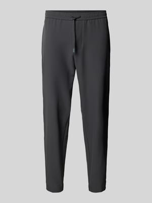 Relaxed fit stoffen broek met elastische band, model 'T_Flex' Shop The Look MANNEQUINE