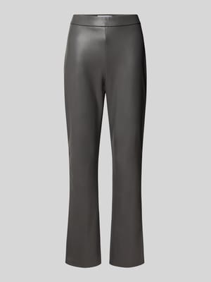 Flared Bootcut Hose in Leder-Optik Modell 'MACY' Shop The Look MANNEQUINE