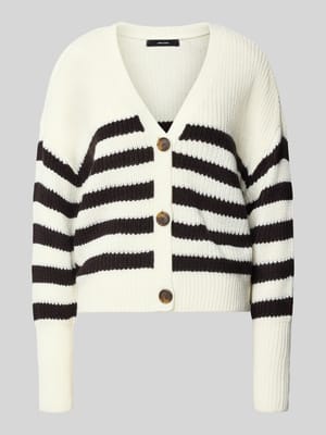 Oversized gebreid jack met v-hals model 'LEA' Shop The Look MANNEQUINE