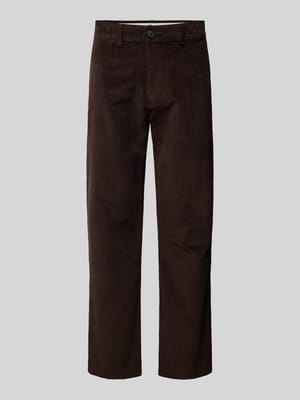 Straight fit broek van corduroy, model 'MILES' Shop The Look MANNEQUINE