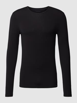 Shirt met lange mouwen en labeldetail, model 'WARMING BASELAYER' Shop The Look MANNEQUINE