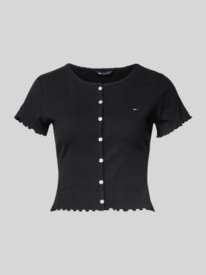 T-shirt o kroju slim fit z mieszanki bawełny Shop The Look MANNEQUINE