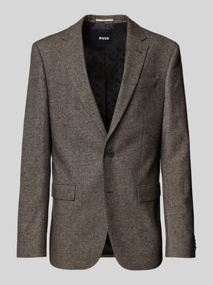 Regular Fit Anzugsakko aus Woll-Mix mit Seide Modell 'JASPER' Shop The Look MANNEQUINE