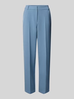 Straight leg pantalon met persplooien, model 'Ariel' Shop The Look MANNEQUINE