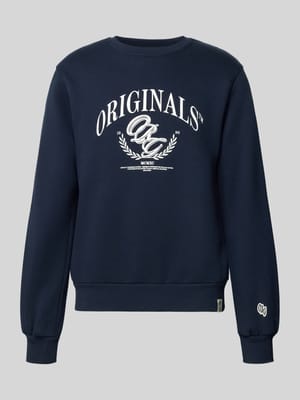 Sweatshirt mit Label-Print Modell 'FREDERIKSBERG' Shop The Look MANNEQUINE