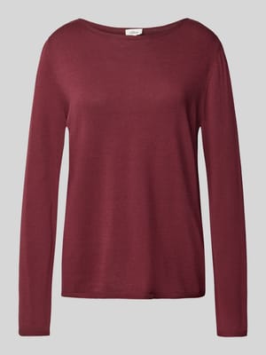 Regular Fit Strickpullover aus Baumwoll-Viskose-Mix Shop The Look MANNEQUINE