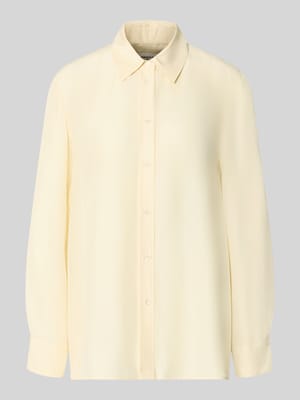 bluzka z długim rękawem o kroju regular fit z czystego jedwabiu model 'PALANCA' Shop The Look MANNEQUINE