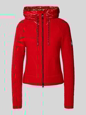 Gebreid jack van scheerwol met capuchon en tweewegsritssluiting Shop The Look MANNEQUINE