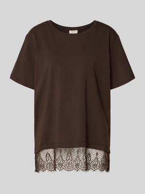 T-Shirt mit Spitze Modell 'SURE' Shop The Look MANNEQUINE