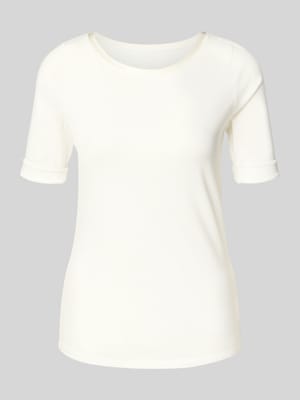 T-Shirt mit Rundhalsausschnitt Shop The Look MANNEQUINE