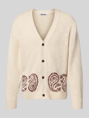 Gebreid jack met V-hals Shop The Look MANNEQUINE