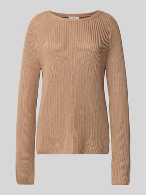 Strickpullover mit gerippten Abschlüssen Shop The Look MANNEQUINE