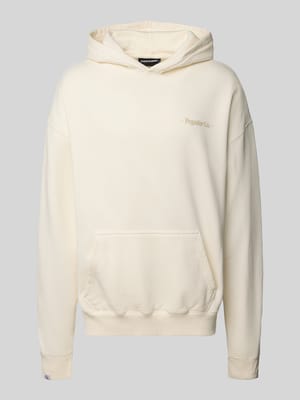 Oversized Hoodie mit Label-Print Modell 'Sequia' Shop The Look MANNEQUINE