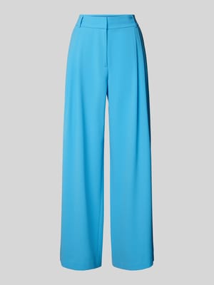 Wide leg stoffen broek met bandplooien Shop The Look MANNEQUINE