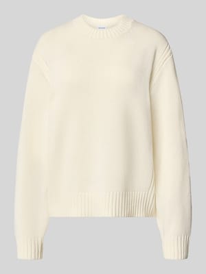 Sweter o kroju relaxed fit z mieszanki bawełny w imitacji dzianiny Shop The Look MANNEQUINE