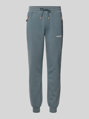 Slim Fit Sweatpants mit Logo-Print Modell 'Gordon' Shop The Look MANNEQUINE