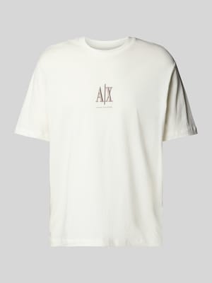 T-Shirt mit Label-Print Shop The Look MANNEQUINE